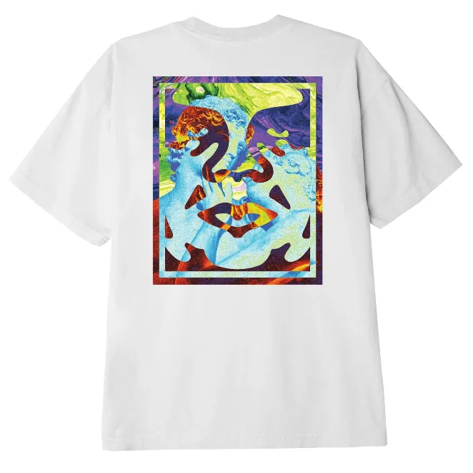 Obey maglietta manica corta da uomo Statue Icon 165262589 bianco Day-to-Day Comfort Comfy Movement