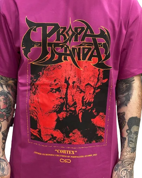 Propaganda Cortex T-Shirt manica corta 23SSPRTS611 purple Unisex versatility Anti Perspiration Lining