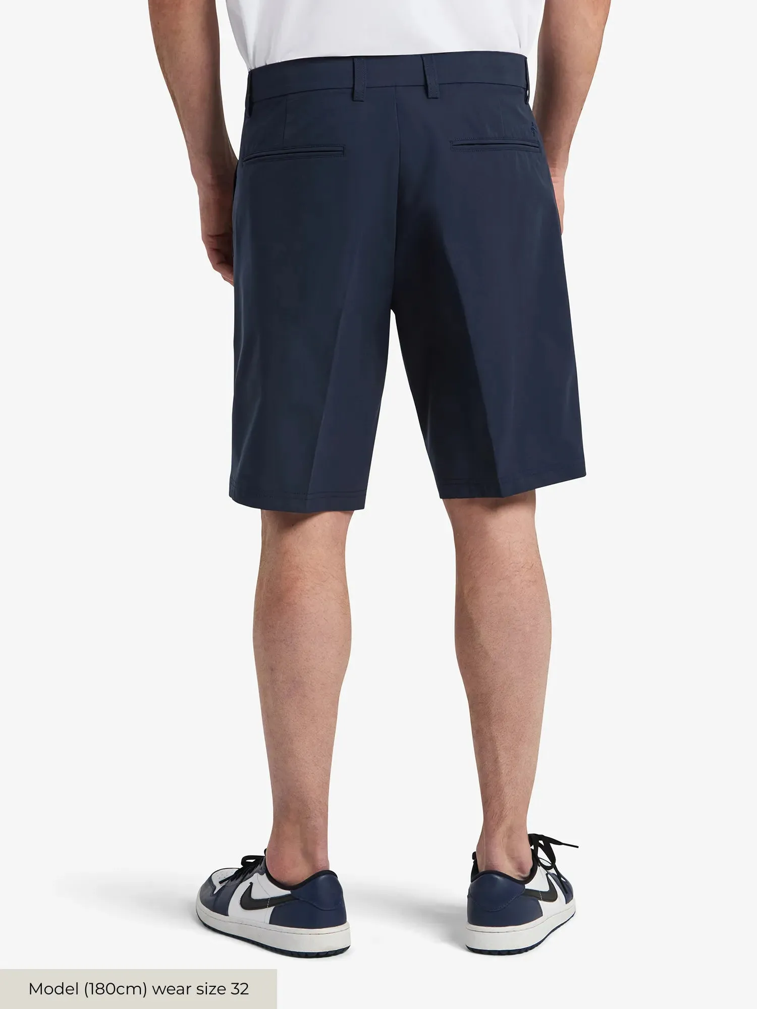 M BYRON LUX SHORTS Navy Cool Fit formal alternative