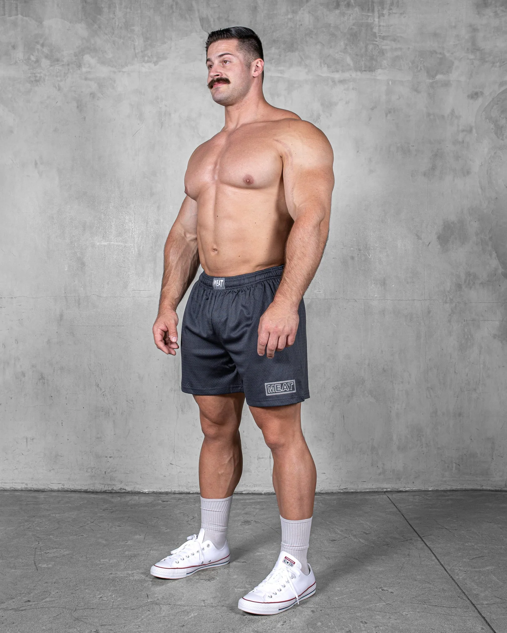 Water - repellent Sport Ready Fit TRAINING SHORTS ?C PATCH / GREY