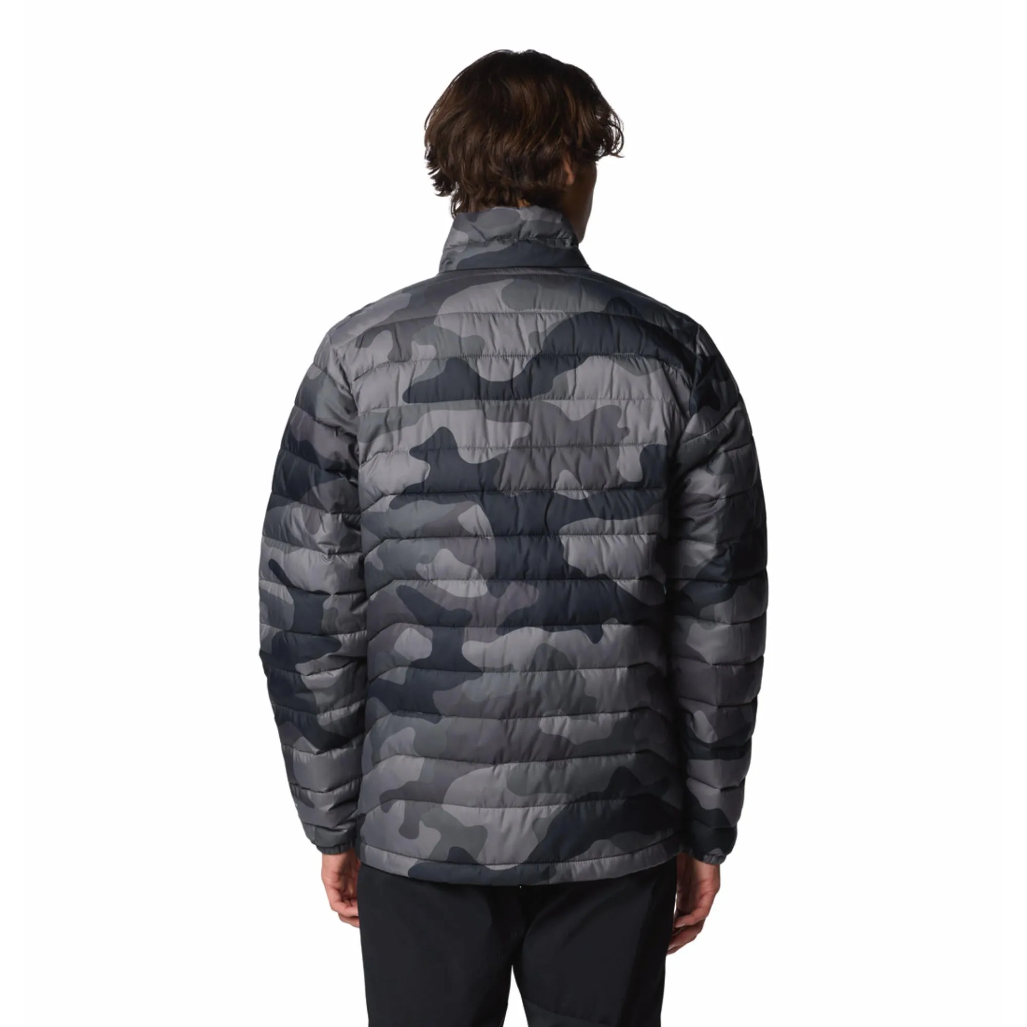 Comb Columbia Men Black Powder Lite II Printed Jacket