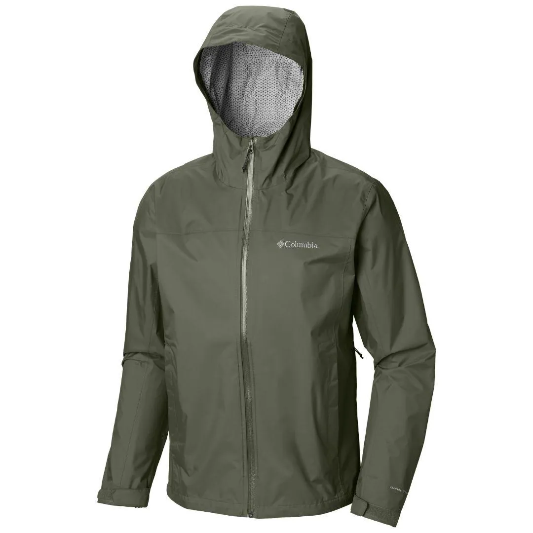Layer Flex Trail Tested Columbia Men Green EvaPOURation Jacket Waterproof
