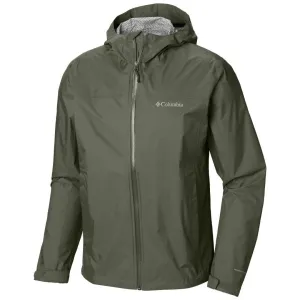 NoiseFreeMaterial Columbia Men Green EvaPOURation Jacket Waterproof