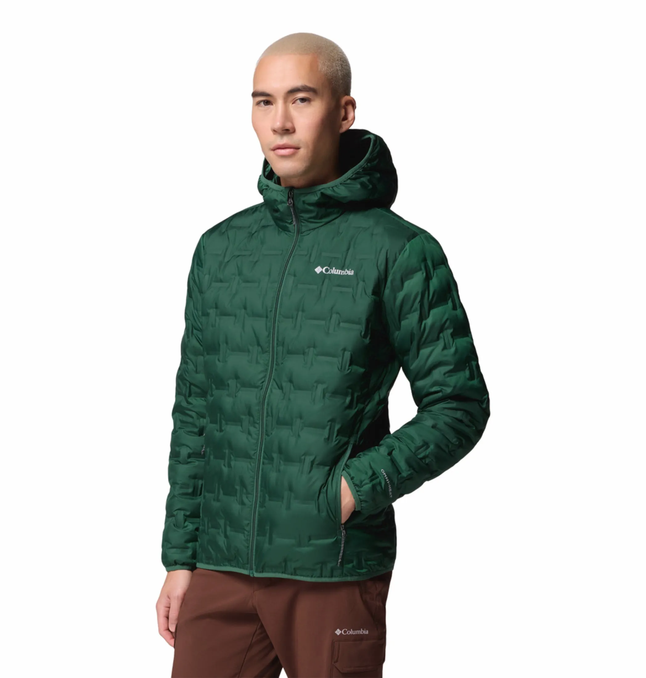 suitable for self use countryside Columbia Men Green HEAT SEAL Delta Ridge II Down Jacket