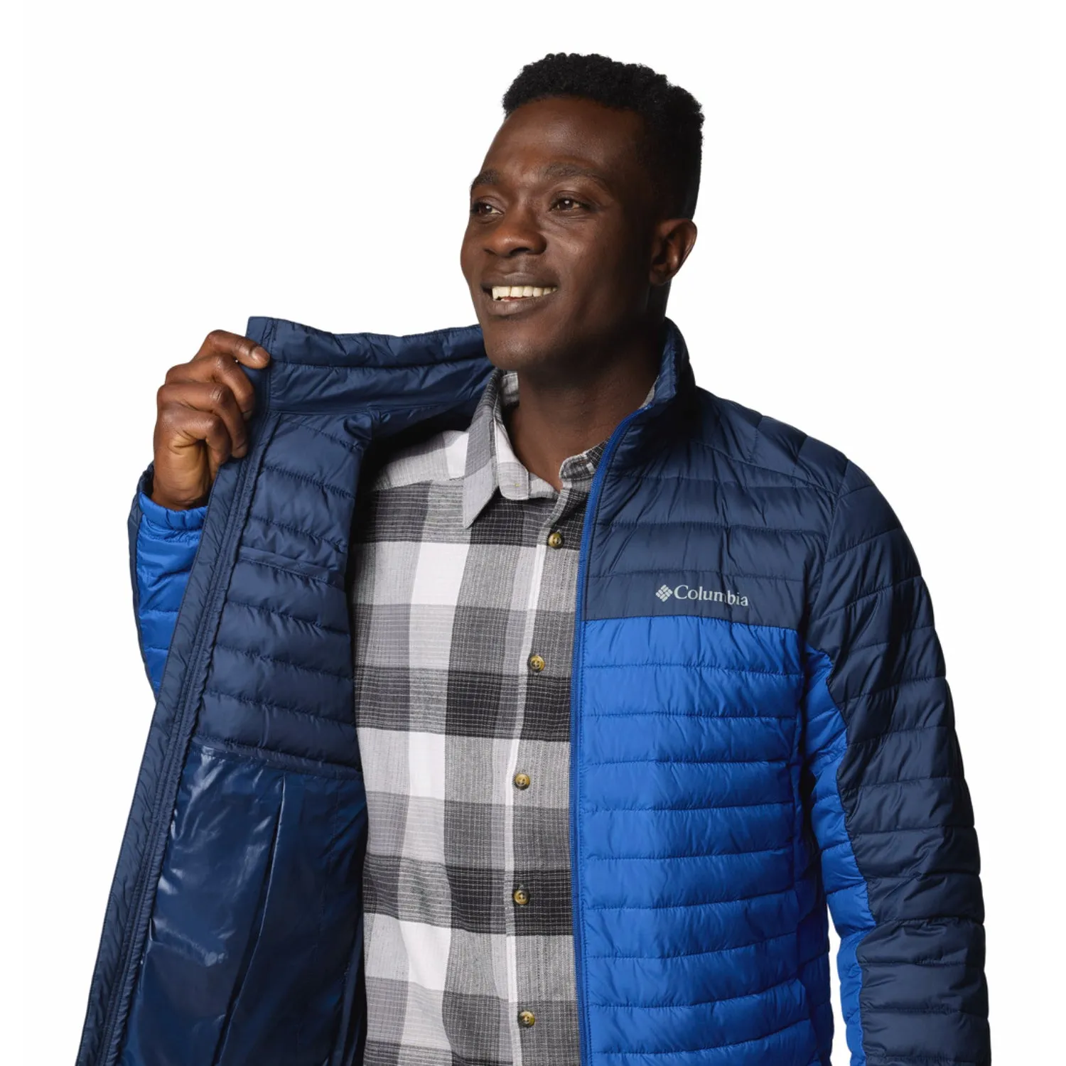 Columbia Men Blue Silver Falls II Jacket Mindfulness
