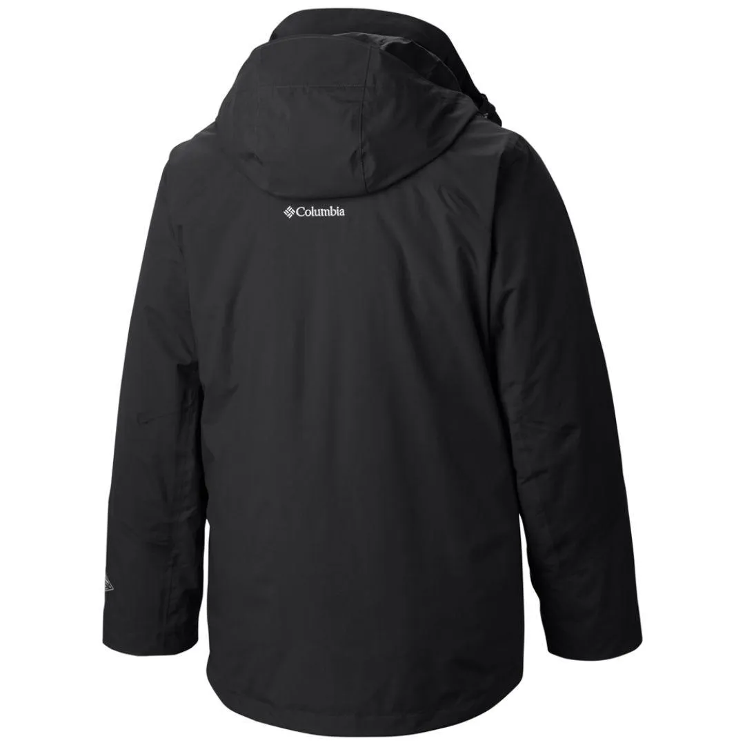 Columbia Men Black Lhotse II Interchange Jacket Compression Stitching Music