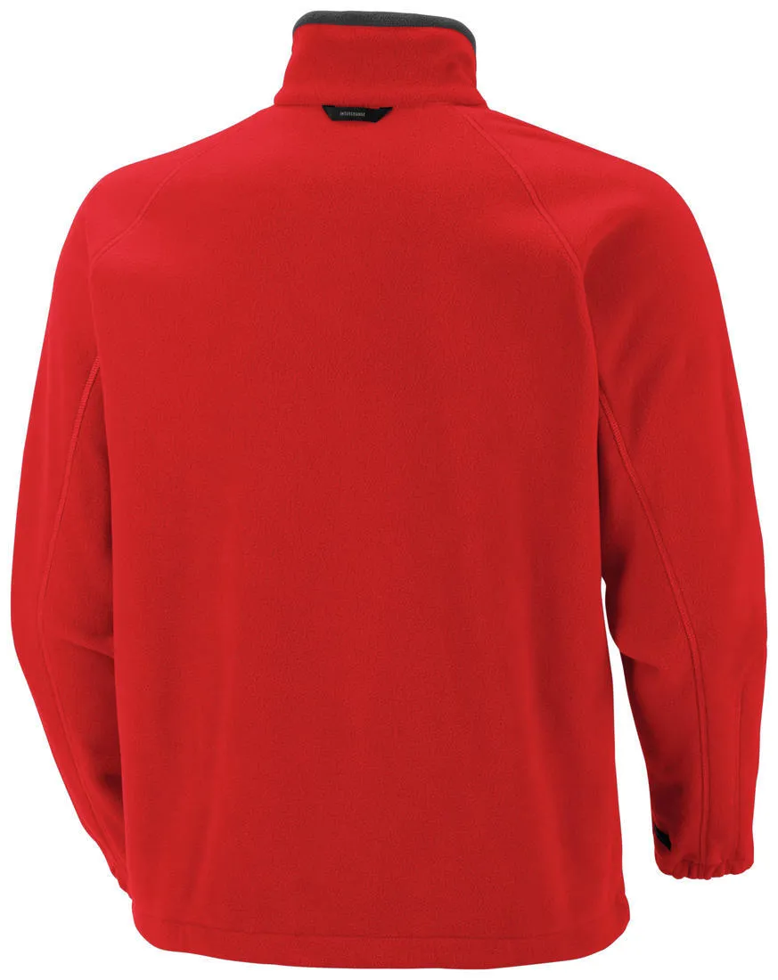 Columbia Men Red Fast Trek II Full Zip Fleece Winter City Performance Layer