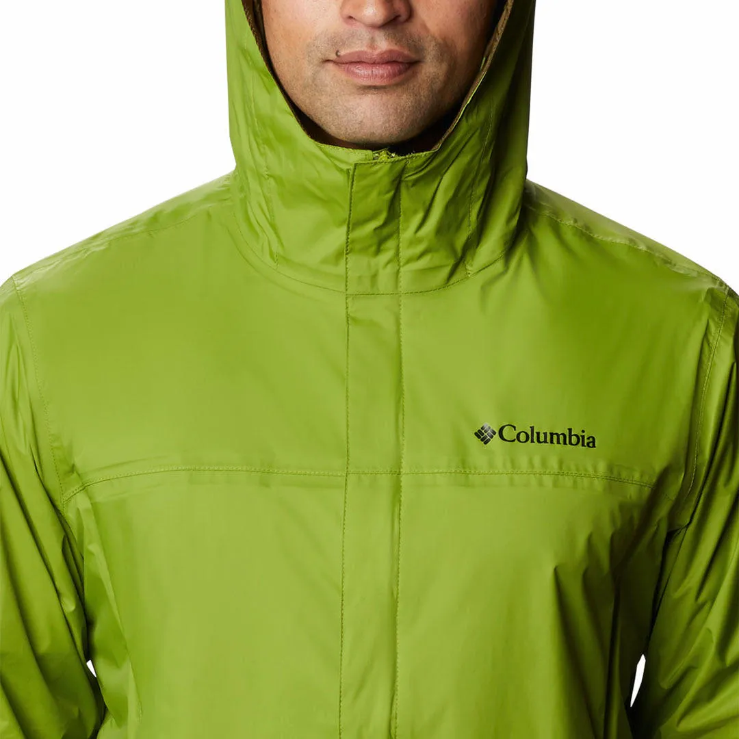 Columbia Men Green Watertight II Jacket Waterproof Anti Static Lining Earrings