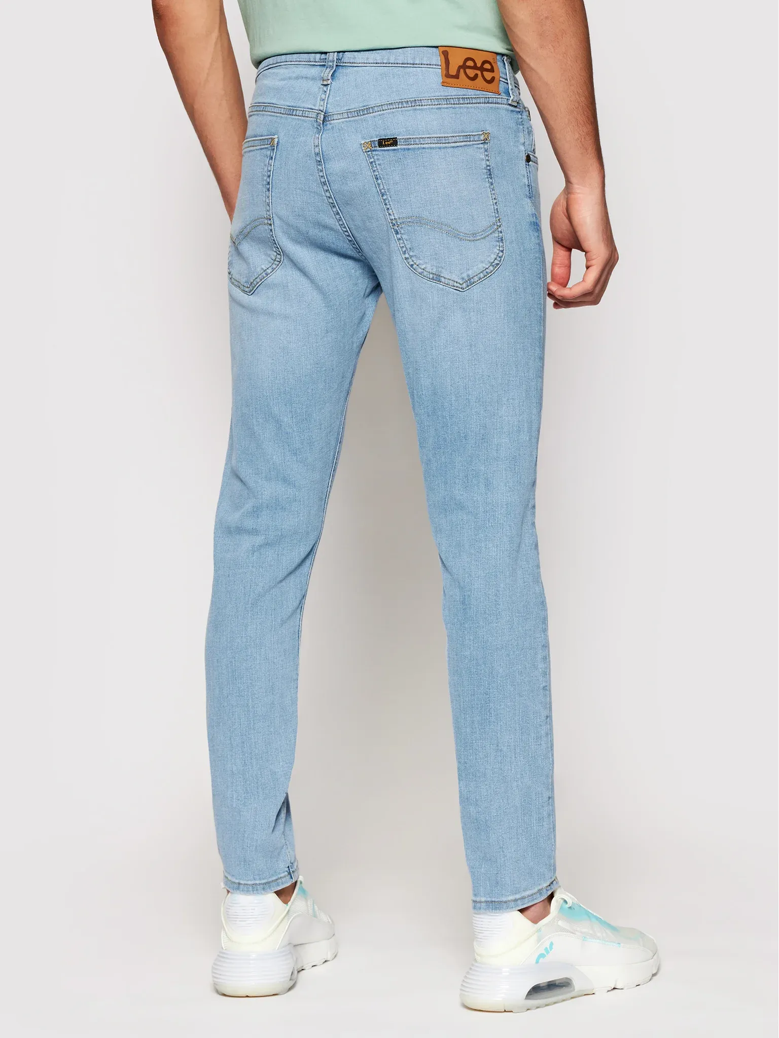 Eco Friendly Dye Process Lee Pantalone da uomo in Jeans Luke slim tapered L719NLUH bleached cody