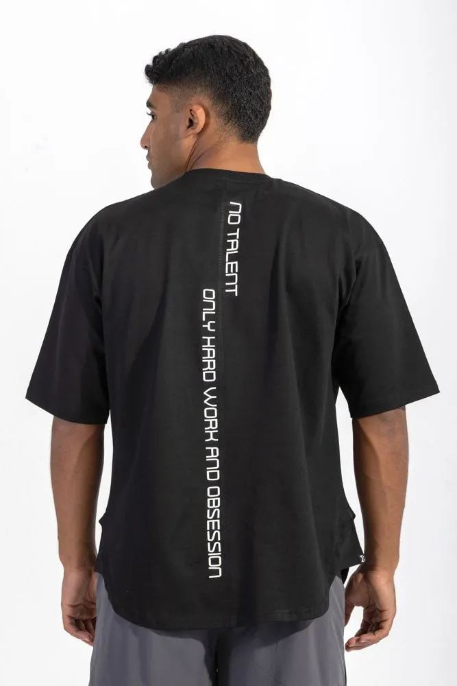 Casual Comfort Classic Hoodie Cloud Fit Tee Black