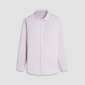 Bugatchi Axel Micro Check Long-Sleeve Shirt - Almond Cold Weather Wear