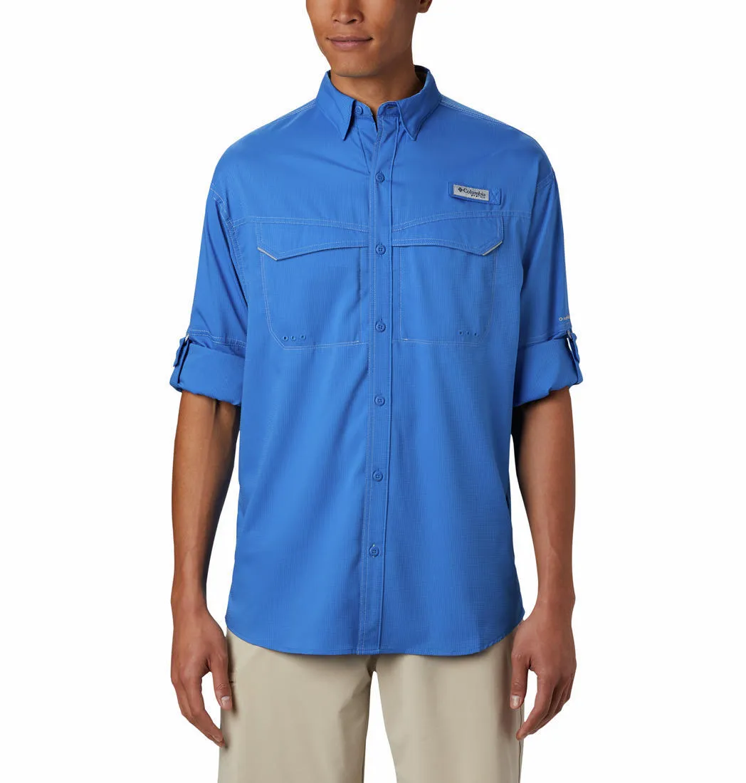 Columbia Men Blue Low Drag Offshore LS Shirt (Sun Protection) Tight Net Outdoor Pants