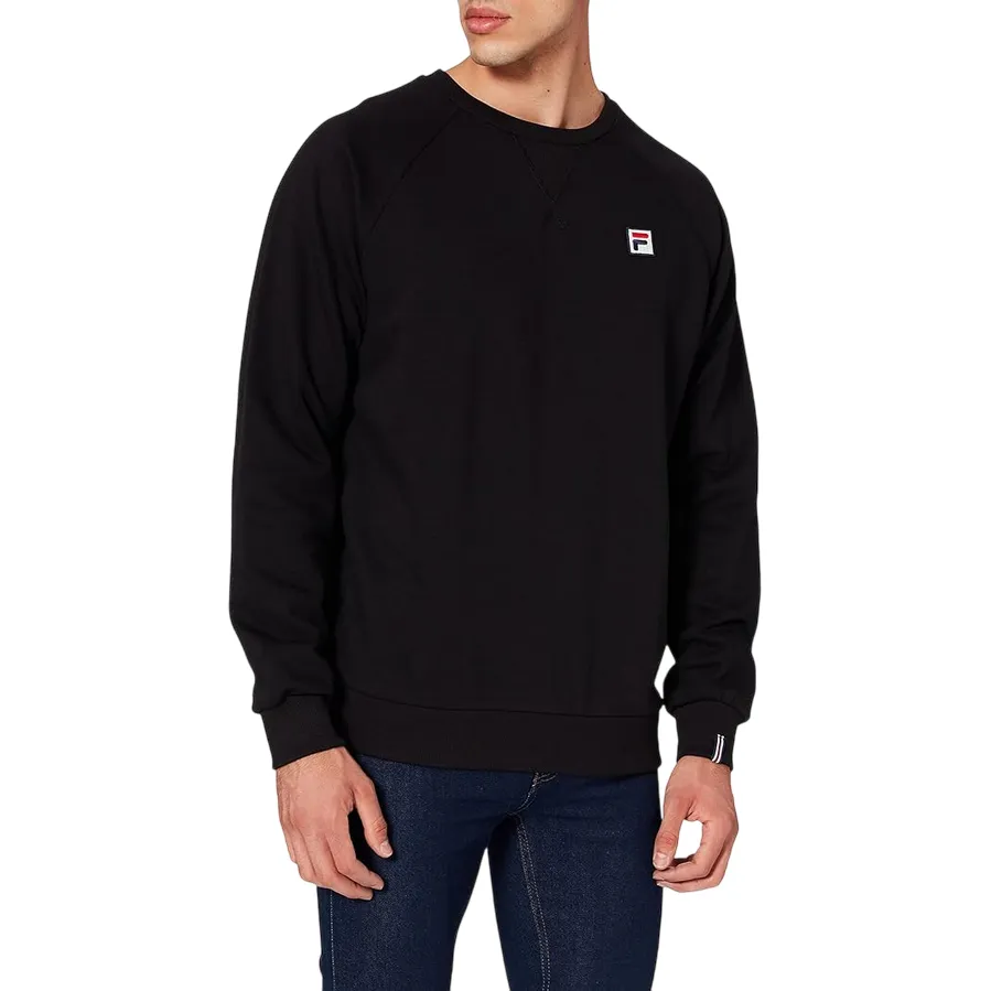 Brunch Outfit Fila felpa girocollo da uomo Heath Reglan Crew Sweat 689038 002 nero