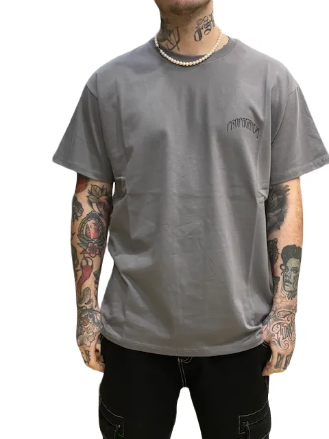 Propaganda maglietta manica corta da uomo Triangle Gorilla PRTS713-40 grigio Fashion Ready