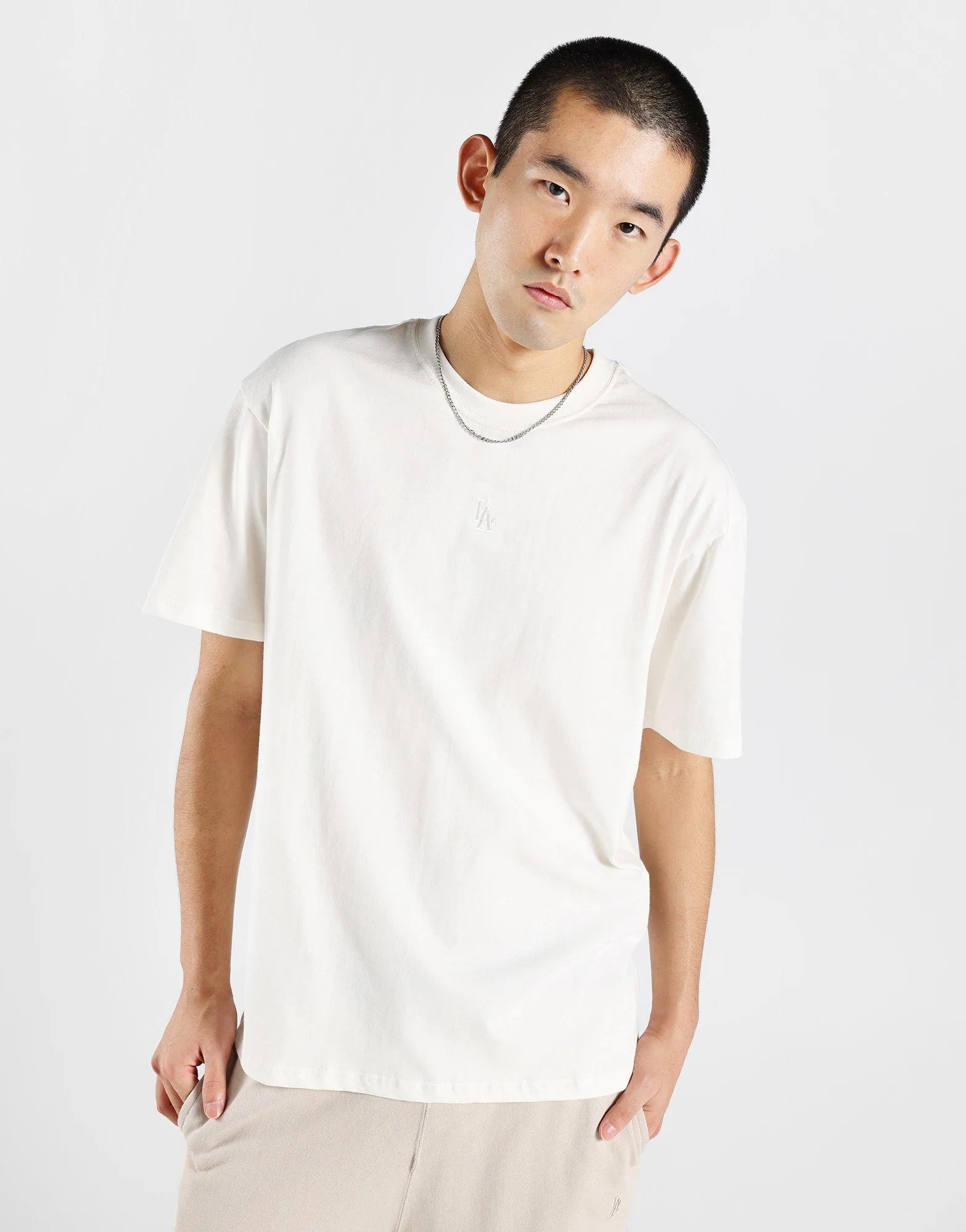 Playful Vibes Losdod Tonal Embroidery T-Shirt
