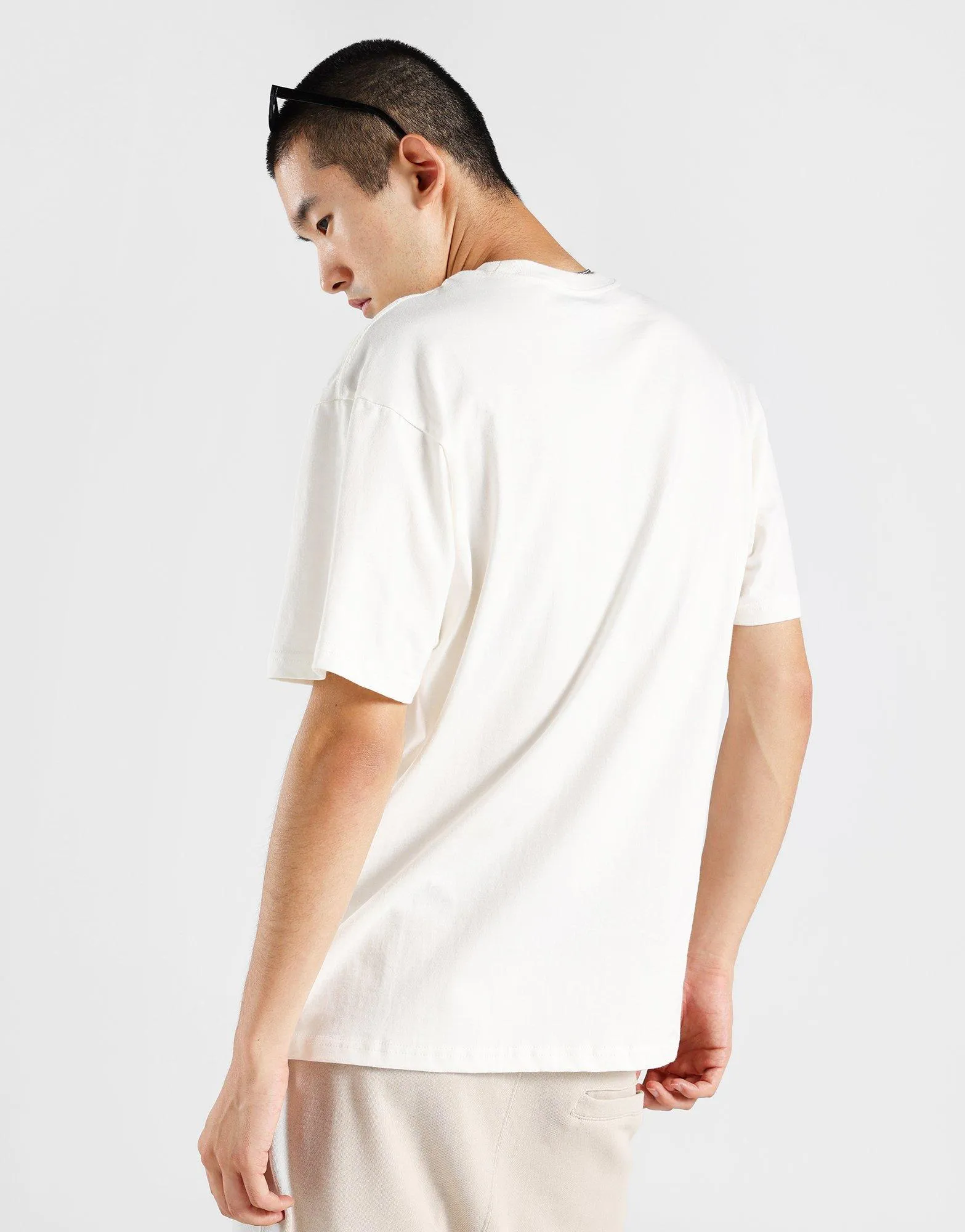 Losdod Tonal Embroidery T-Shirt Soft and durable