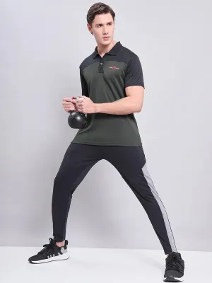 Men Colorblock Relax Fit Polo T-shirt with TECHNO COOL  Casual Friday