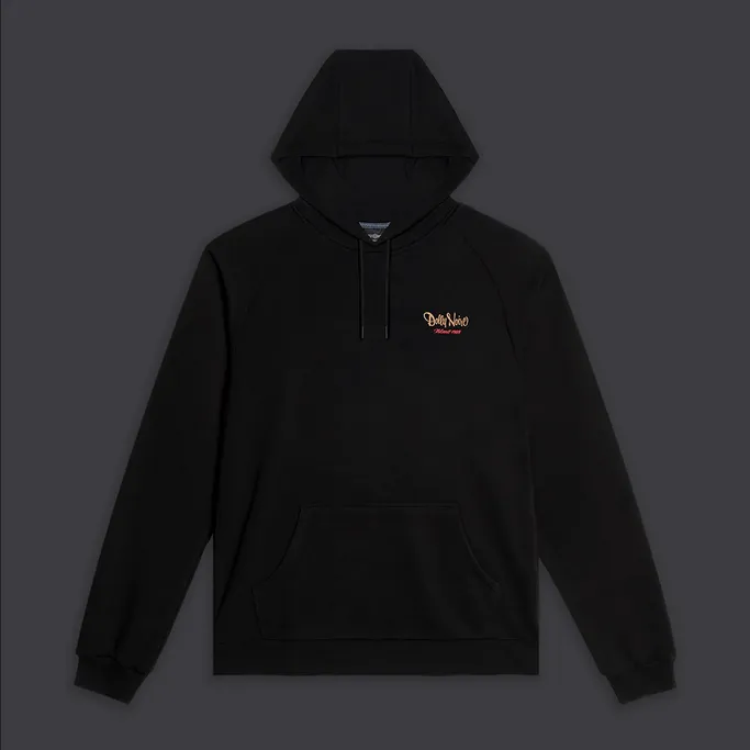 Dolly Noire Felpa con Cappuccio 1989 Barcellona 1x DLYNR Hoodie SW169-SA-01 nero Easy Wear Active Wearable