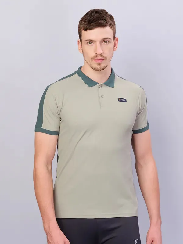 Men Colorblock Slim Fit Polo T-shirt with MATPIQ Trendy Comfort