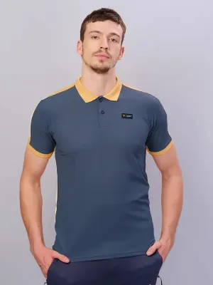 Modern Look Comfort Apparel Men Colorblock Slim Fit Polo T-shirt with MATPIQ
