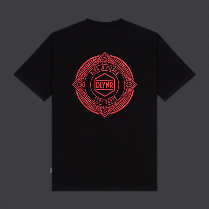 Dolly Noire t-shirt da uomo manica corta Corp Academia Tee ts382-ta-01 nero Comfy Casual Wear