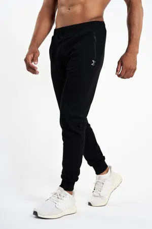 Black Essential Jogger Active Stretch Pants Active Wear Pants