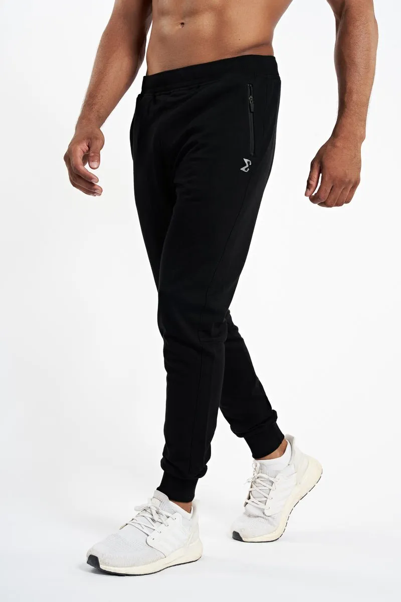 Black Essential Jogger Active Stretch Pants Active Wear Pants