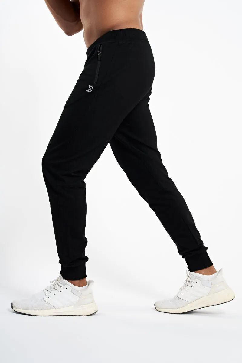 Performance Stretch Fit for Sports Black Essential Jogger
