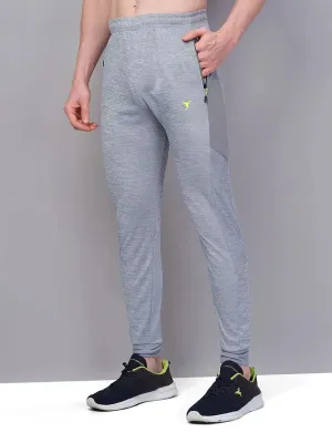 Reflective Logos For Visibility Lightweight Wear Men Melange Slim Fit Trackpants with TECHNO GUARD