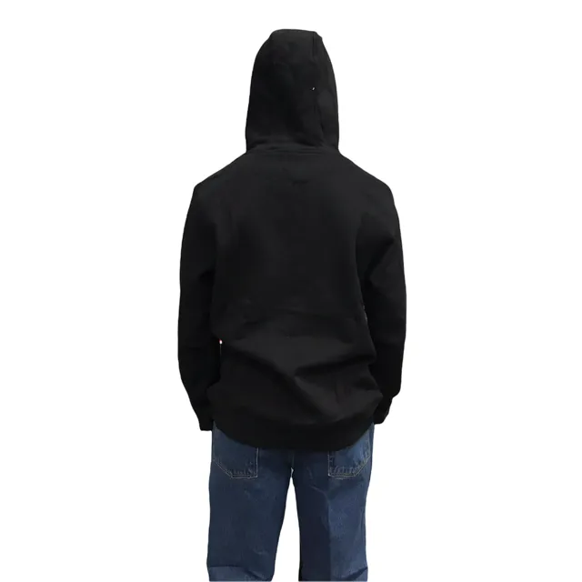 Color fastness C1RCA felpa da uomo con cappuccio Flow MH0120 nero