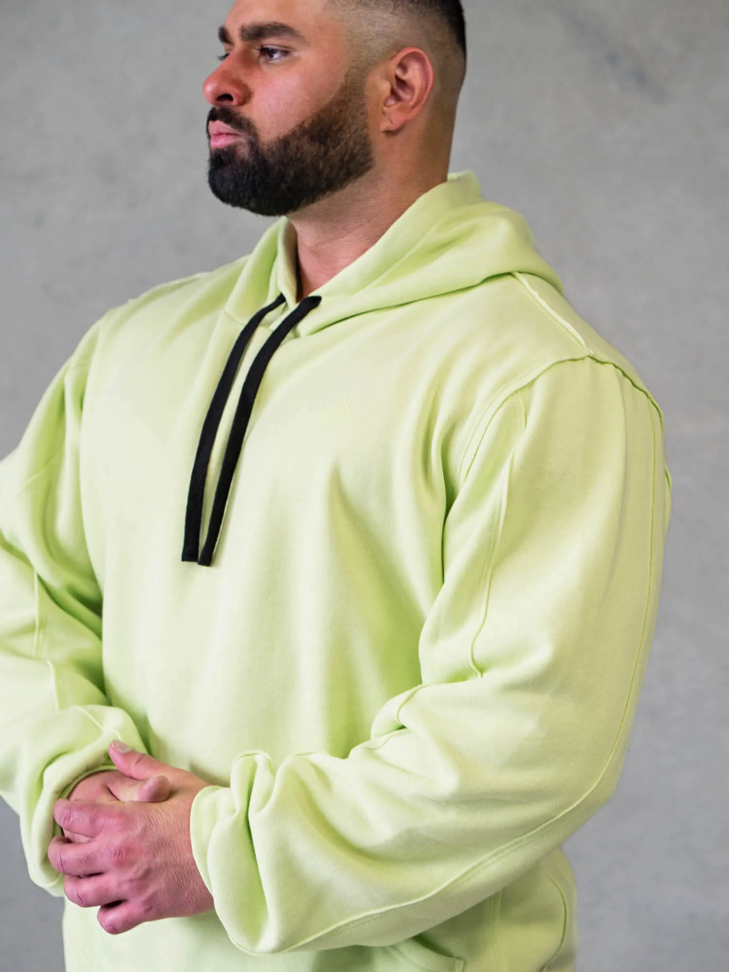 product couple intimacy Fashionable Force Pullover Hoodie - Lime