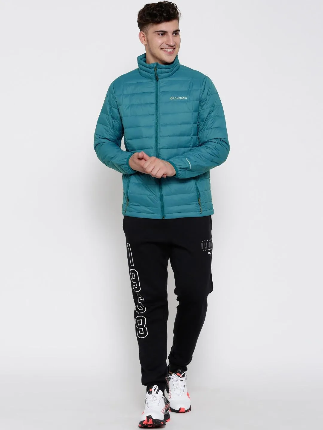 Columbia Men Green Voodoo Falls 590 TurboDown  Jacket Eco Friendly Declare