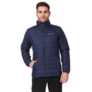 Convertible Collar Weatherproof Zippers Columbia Men Blue Powder Lite Jacket