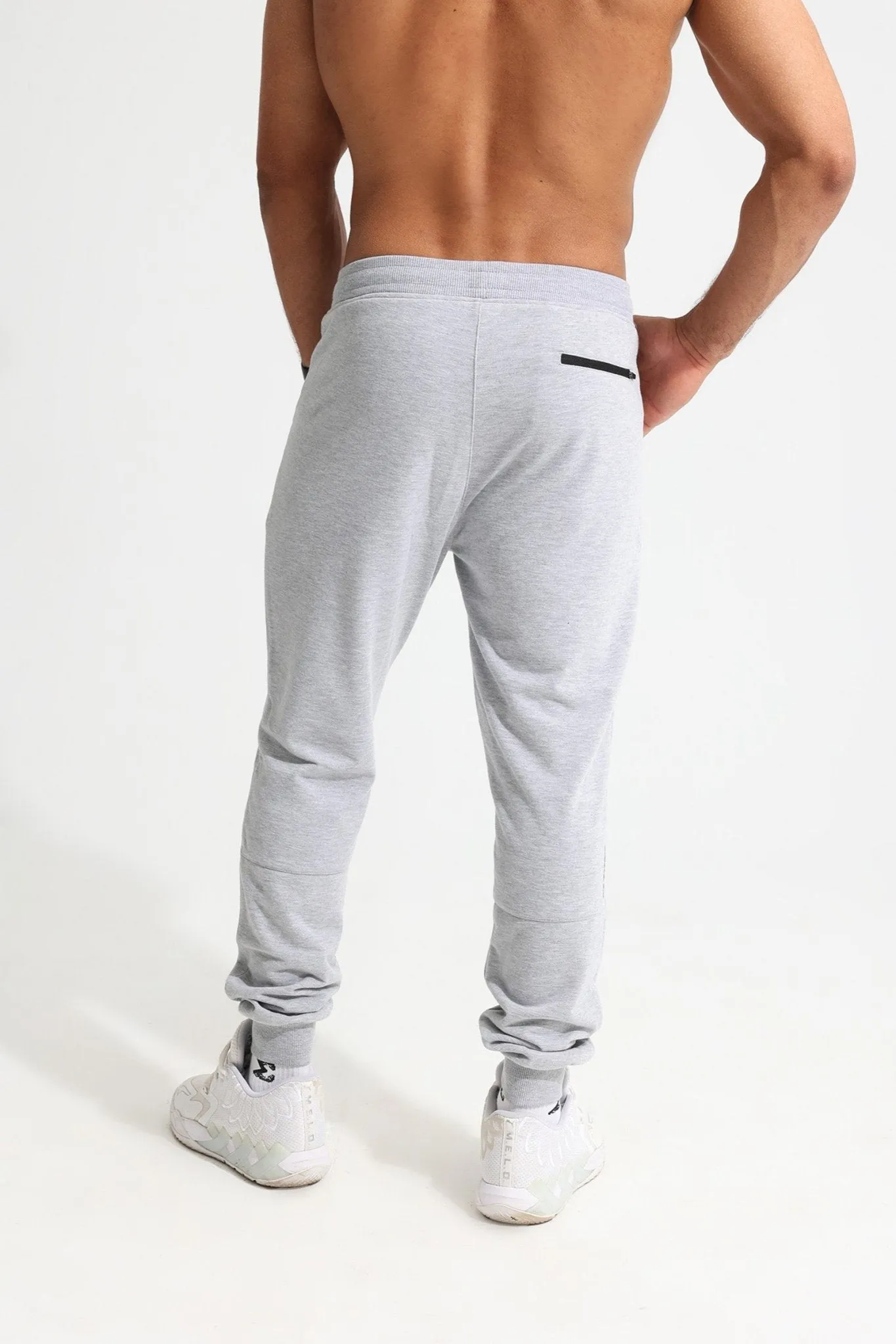 Breathable Sole Indoor Running Light Gray Basic Jogger