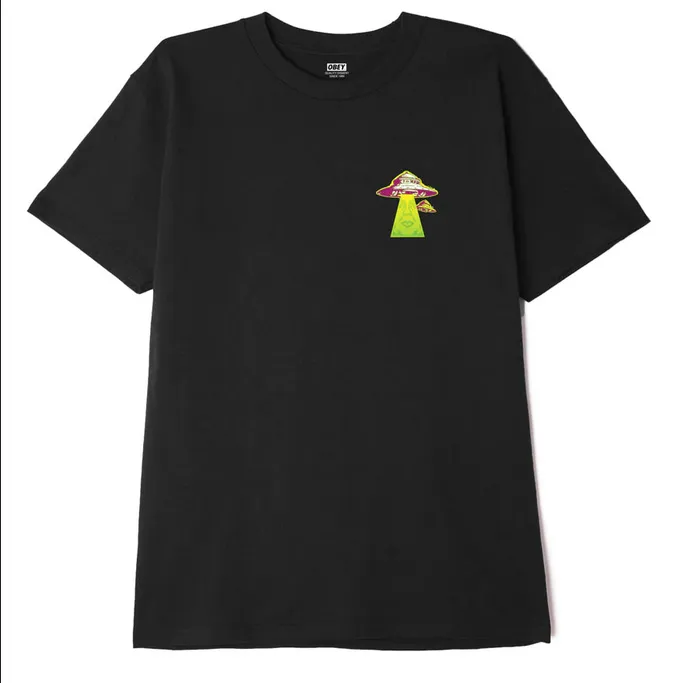 Obey T-shirt Landing 165262954 black QuickDry Material Easy-Going Style