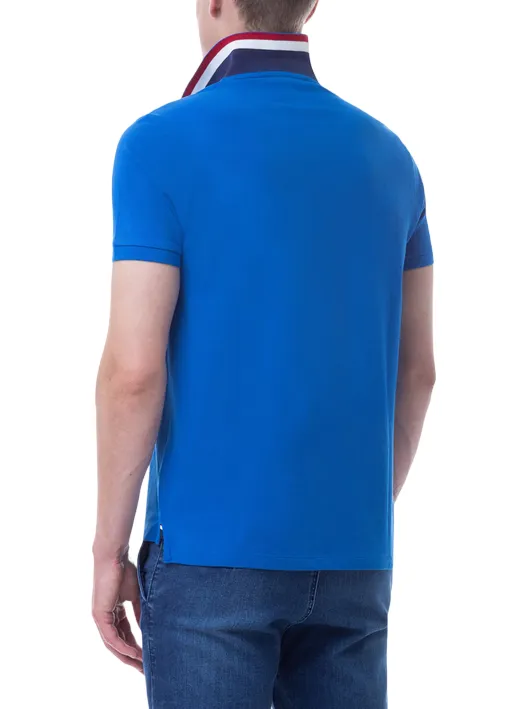 U.S. Polo Assn Polo da uomo manica corta con retrocollo a contrasto Kory 41029 65084 233 sky blue Summer Fashion