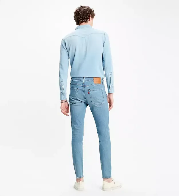 Levi's pantalone Jeans da uomo 512 Slim affusolati Taper 288330588 pelican rust-blu Spring Mood Trendy Multi Purpose Pockets