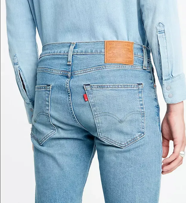 Smooth Breathable Levi's pantalone Jeans da uomo 512 Slim affusolati Taper 288330588 pelican rust-blu