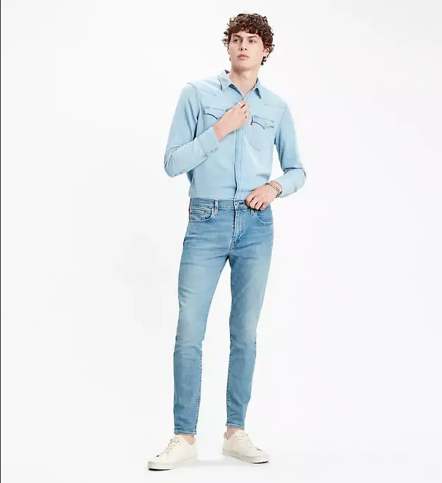 Levi's pantalone Jeans da uomo 512 Slim affusolati Taper 288330588 pelican rust-blu Laidback Style