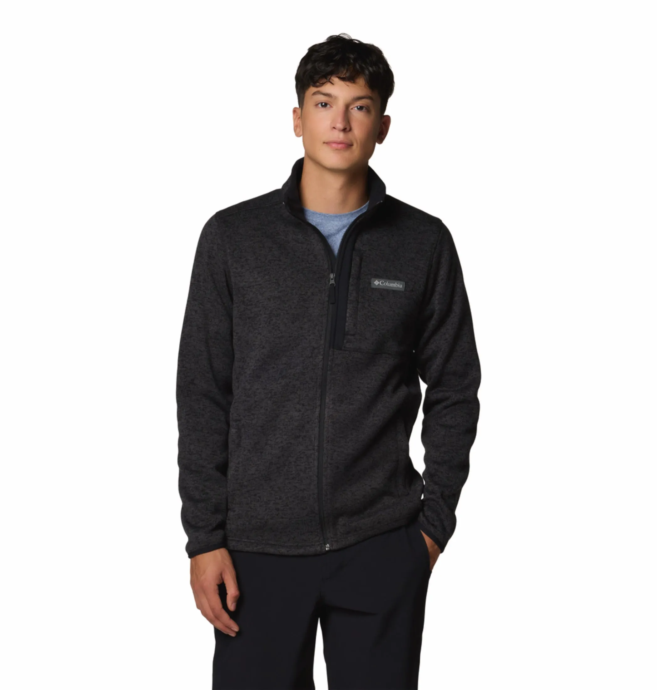 Chilly Weather Columbia Men Black Sweater Weather Jacket