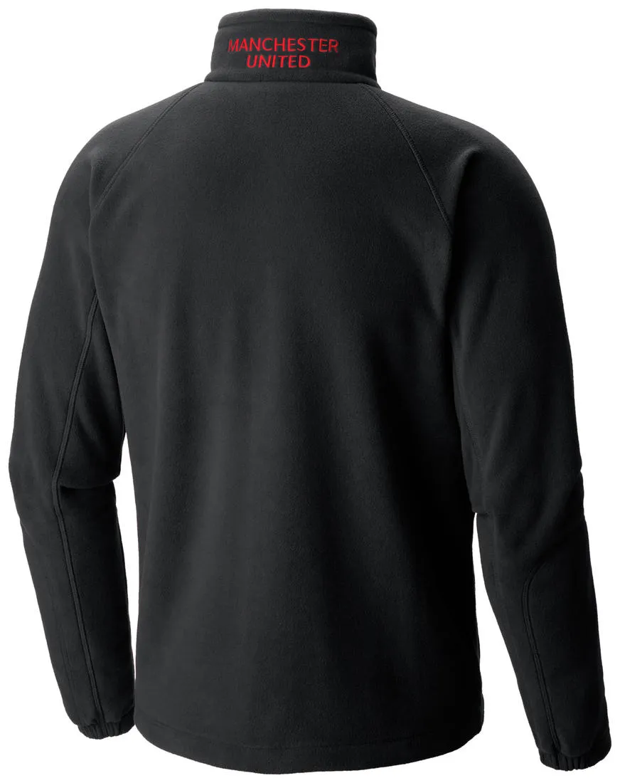Columbia Men Black Fast Trek II Full Zip Fleece Jacket Wind Resistance