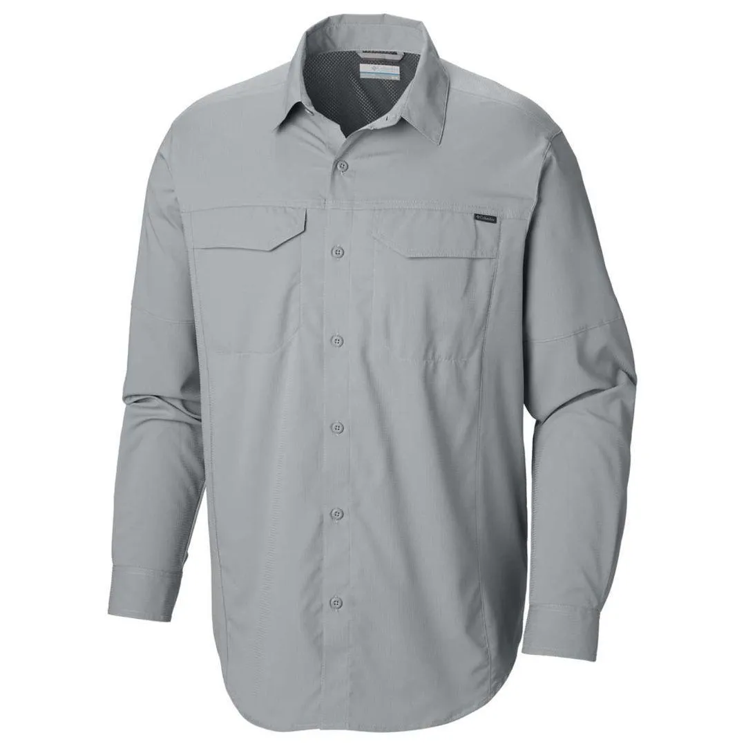 Columbia Men Black Silver Ridge Lite Long Sleeve Shirt (Sun Protection) WrinkleResistantFabric Vacation Mood