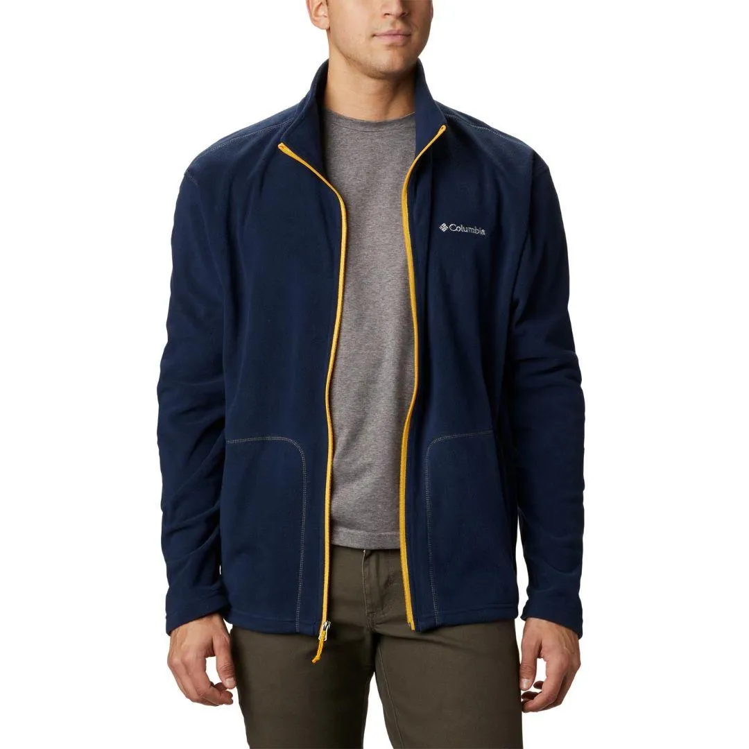 Columbia Men Blue Fast Trek Light Full Zip Fleece Everyday Look All Purpose Fit