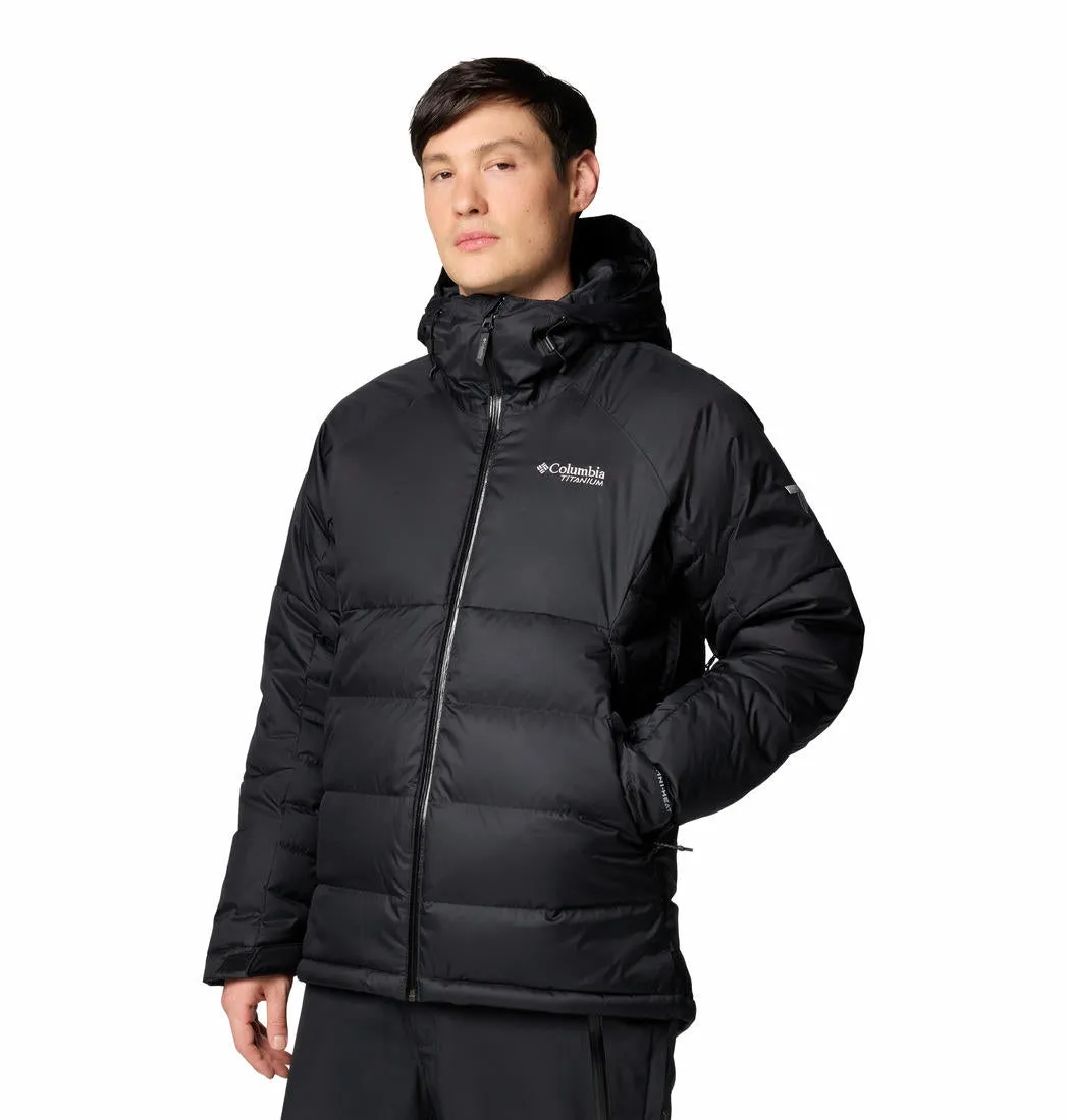 Columbia Men Black Roaring Fork II Down Jacket men's fashion