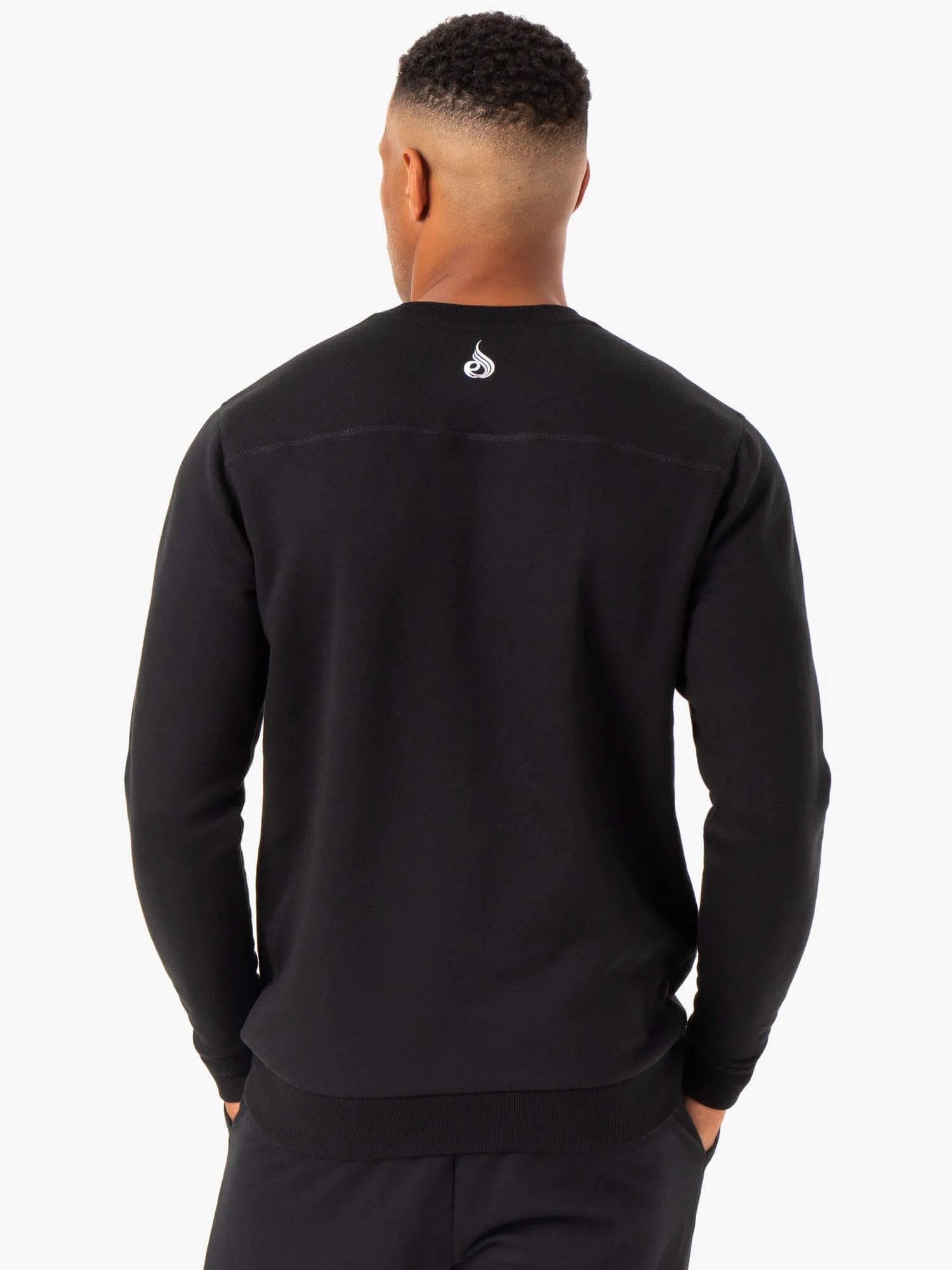 Unisex style Zippered Pocket Recharge Pullover - Black