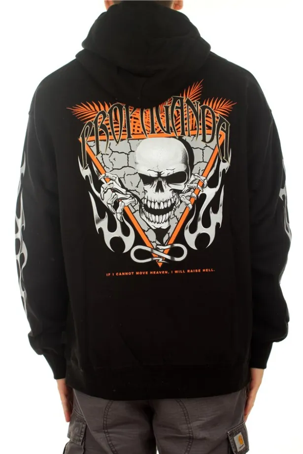 Propaganda Felpa con Cappuccio Skeleton Hoodie 21FWPRFE540-01 nero Tailored Fit product sustainability impact