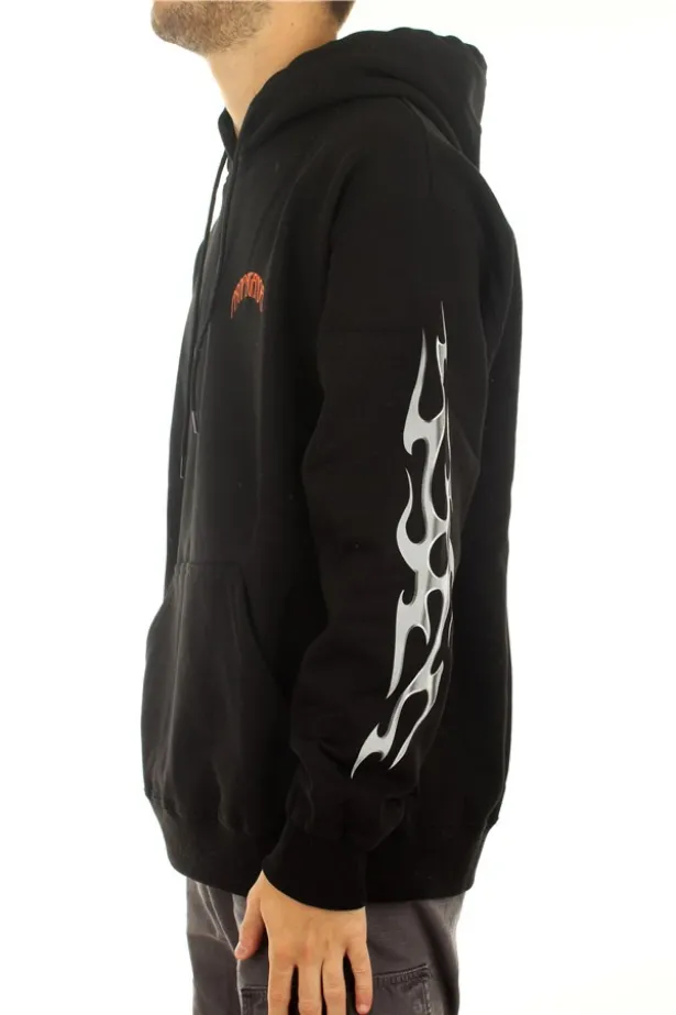 Oversized Design product mass produced efficiency Propaganda Felpa con Cappuccio Skeleton Hoodie 21FWPRFE540-01 nero