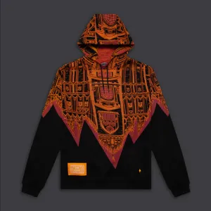 Classic Active product premium quality Dolly Noire felpa con cappuccio Bench Milano Hoodie Oversize SW016-SN-08 black orange