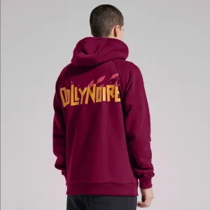Dolly Noire Felpa con cappuccio Logo Foglie Hoodie sw034 sa 03 Bordeaux product formal casual balance