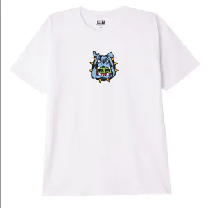 Obey T-shirt Bulldog 165262957 white Durable Knit Structure Quick Fit Stretch